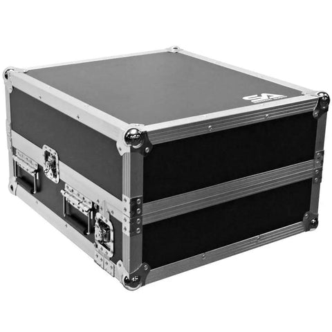 Professional Grade Heavy Duty Two Space Ata Equipment Case With Ten U Dj Mixing Console Top And Smooth Sliding Laptop Shelf Kickass Protection For Road Tours