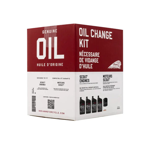 Motorcycle Oil Change Kit For Scout 60 And 69 Cu In Liquid Cooled Engines box packaging