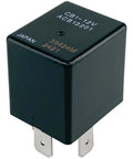 Close-up of black relay labeled CB1-12V ACB13201, part of Beefy 12V 40A 5-Pin SPDT Relay Pack Four Pack For Automotive Systems 12VDC.