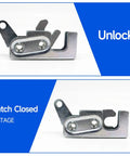 Heavy Duty Steel Draw Latch With Single Trigger Rotary Action Mechanical Lock For Cabin Doors Stage Rotary Lock Rock Solid