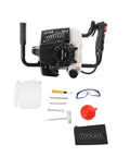 Beast 72cc Gas Powered Post Hole Digger With 4.1HP Heavy Duty Earth Auger Includes 3 Drill Bits 6 Inch 10 Inch 12 Inch Extension Rods 8500 RPM 2 Stroke Fence Planting Digging Machine Goggles And Tool Kit with accessories