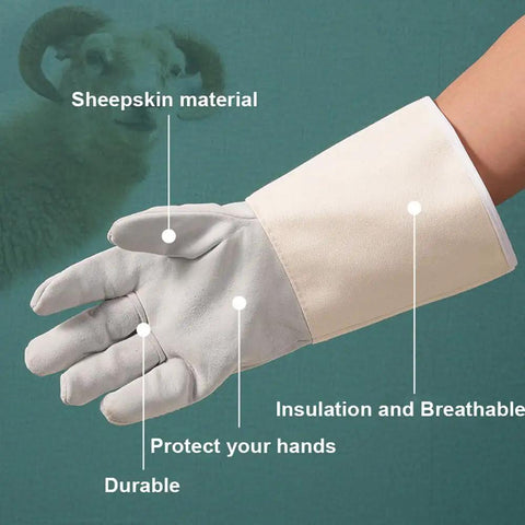Heavy Duty Welding Gloves For MIG And Stick Welding, Built To Take The Heat, 13.8 Inch Gauntlet Cuff For Full Hand And Forearm Protection
