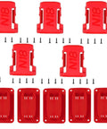 M18 18V Battery Holder Wall Mount Kit 5 Piece Tool Organizer Rack For Cordless Drills And Batteries, Wall Hanger Shelf With Screws