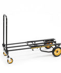 8 In 1 Folding Multi Cart Hand Truck Dolly Platform Cart with Telescoping Frame from 29 Inches to 42 and a Half Inches, black heavy duty cart