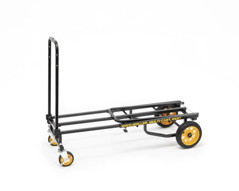 8 In 1 Folding Multi Cart Hand Truck Dolly Platform Cart with Telescoping Frame from 29 Inches to 42 and a Half Inches, black heavy duty cart