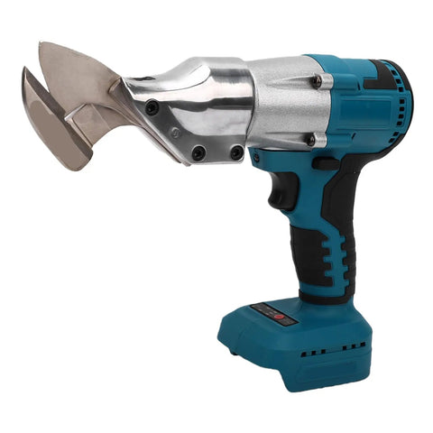 Compact Cordless Sheet Metal Cutter Electric Shear High Torque Power Tool For Steel Tin Aluminum Compatible With 18V Batteries with stainless steel blades.