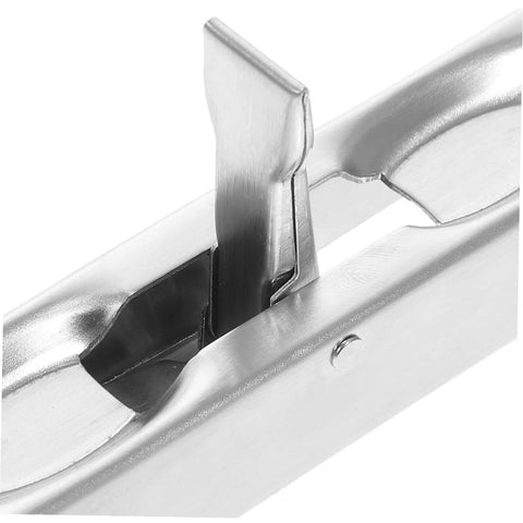 Rock Solid Stainless Steel Flush Bolt Door Latch Lock, Built Tough Rust Resistant Security Bar For French Double And Sliding Doors, No Sweat Concealed Hardware Upgrade Kit