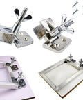 Two Pack Butterfly Frame Hinge Clamp Set For Screen Printing Heavy Duty Zinc Alloy DIY Hobby Tool With Screws