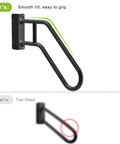 Heavy Duty 28 Inch Outdoor Handrails For 1 To 3 Step Stairs Non Slip Door Jamb Corner Mount Grab Bars U Shape Safety Handle