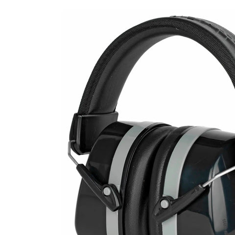 Premium Passive Folding Lightweight 32dB NRR Noise Blocking Hearing Protection Earmuffs For Gun Range Shooting With Padded Headband And PVC Earpads Adjustable Headband For All Day Comfort