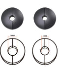 Ball Stopper For Three Eighths Inch ID Air Hose Reel, Adjustable Hose Bumper with 14mm and 16mm hole size options, top view