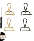 4 Pack Shoulder Strap Swivel Hooks For Bags Detachable Clasps Clip Hooks Buckle For Crossbody Purses Laptop Bags Messenger Bags And Briefcases Includes Gold And Gunmetal Finishes Heavy Duty Build