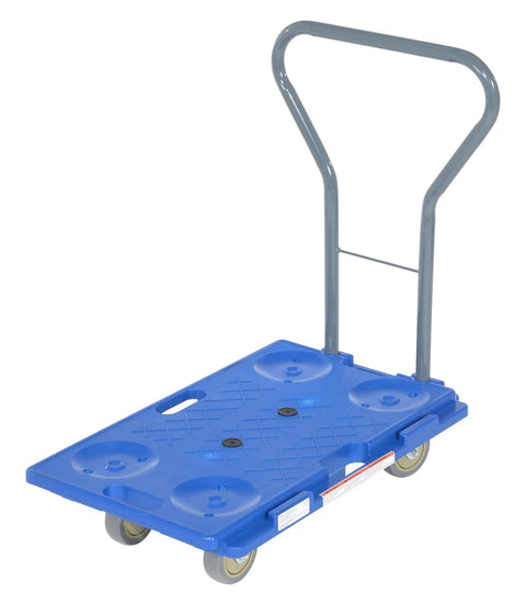 Interlocking Plastic Dolly Handle Attachment Dark Gray With Optional Steel Handle For Easy Efficient Grip Ready Lifting