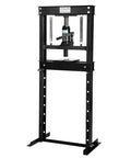 Beefy 12 Ton Hydraulic Press For Metalworking And Auto Repairs With H Frame Adjustable Work Table Stamping Plates Built In Safety Valve