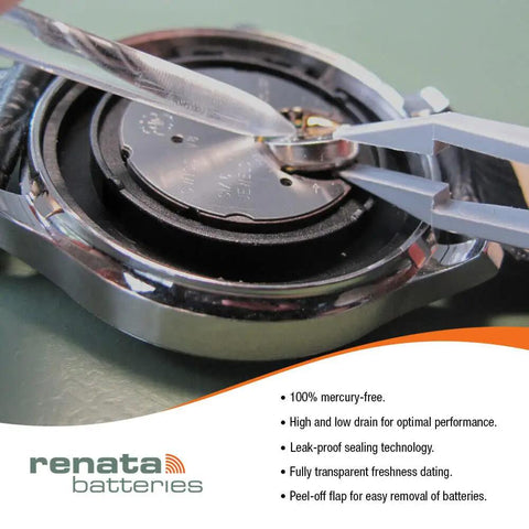 Close-up of watch battery installation using tweezers, focusing on SR731SW type for seamless power in timepieces.