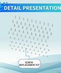 Total White Screws Replacement Kit For Samsung Galaxy Phones Lock It Down Bang On With Every Model Rock Solid Fastener Set displayed in a detailed presentation.
