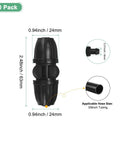 Drip Irrigation Barbed Locking Fittings Kit, 10-Pack 3/8 Inch Tubing Connectors, detailed dimensions shown, plastic coupling