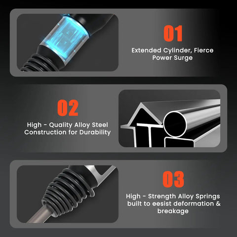 Diagram showing features of Powerful Pneumatic Hammer Shovel Air Chisel For Concrete Breaking And Metalwork, 21 Liters Per Second Air Flow