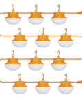 Heavy Duty 120ft Construction String Lights With 180W Work Light And 18000 Lumens Boss Level Brightness Temporary Jobsite Lighting
