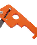 Hand Planer Wood Shaver for Edge Banding and Deburring 8mm, orange ergonomic manual tool with adjustable chamfer blade visible