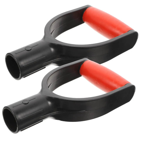 2-Pack D-Shaped Replacement Shovel Handle Grips For Garden Tools Easy Install Ergonomic Comfort Grip No Sweat And Boost Control
