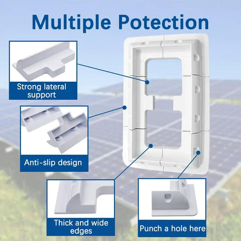 Solar Panel Mounting Bracket Kit, No Drill Corner Brackets, UV Resistant, 2 Pack, Perfect For RV, Truck, Camper, And Boat, Easy Silicone Bond Installation, Weatherproof, Durable, Flexible Mounting Solution