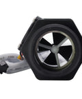 Front view of Go-To 1.5 Inch Water Flow Meter With Hall Effect Sensor Switch Pulse Output 10-150 LPM Waterproof Durable Flow Sensor.