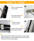 Installation guide for 2 Pack Outdoor Wall Lights 32 Inch 24W IP65 Frosted Acrylic LED Modern Rectangular Black Wall Fixtures