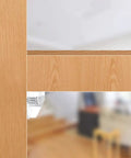 Close-up of 20 Pack Plastic Shelf Support Pegs for Cabinets and Shelves compatible with wood boards, 3mm bracket installed.
