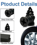 Fast Fix Tire Plug Kit With 61 Screw In Plugs And Screwdriver for tire repair showing cross-slot plugs and automotive tire