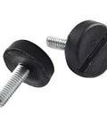 Adjustable M6 Furniture Leveling Feet With Screw On Glide And Plastic Base For Tables Chairs And Desks No Wobble Floor Protectors 20 Pack