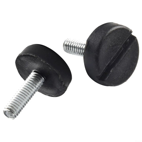 Adjustable M6 Furniture Leveling Feet With Screw On Glide And Plastic Base For Tables Chairs And Desks No Wobble Floor Protectors 20 Pack