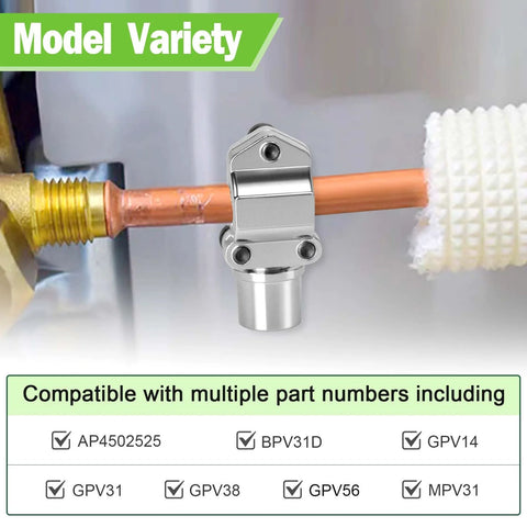 Two Pack Bullet Piercing Valve Kit Zinc Alloy Needle Valve Three In One For Air Conditioners And Fridges Universal Tubing