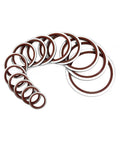 Bonded Seal Sealing Kit For Oil Drain Screws, 10 Piece Assortment Including M5 To M18 Washers And Rings, 304 FKM Material, ID10 Inner Diameter