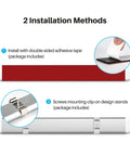 Two installation methods for Bright 12V LED Interior Light Bar Kit With 120 LEDs Delivers 1500 Lumens 8W DC 12V On Off Switch