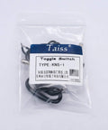 Two Pack SPST Toggle Switches Latching On Off Two Position Rocker Arm 6A AC125V And 10A DC12V With Beefy Wire Leads KNS 1