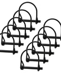 Ten One Quarter Inch Diameter Heavy Duty Safety Coupler Pins For Quick Release Hitches And PTO Pins Carbon Steel Round Loop