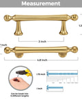 Champagne Bronze Cabinet Pulls 10 Pack With 3 Inch Center To Center, zinc alloy measurements illustration