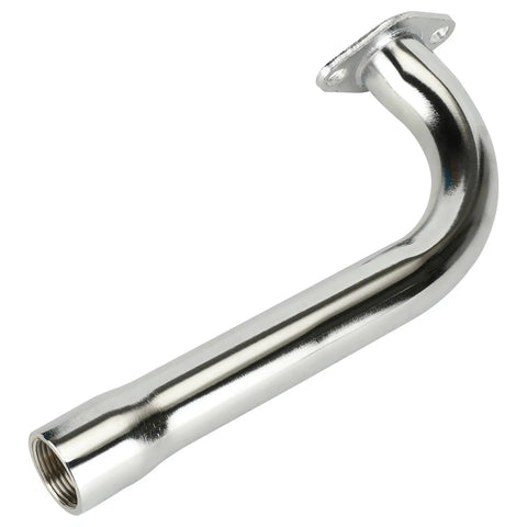 Exhaust Header Pipe Replacement For Predator 420 301cc 8hp GX240 270 390 Mini Bike Go Kart Golf Cart Lawn Mower And OHV Clones With Durable Heat Shield Tape Silver