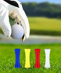 Plastic Golf Tees Pack 100 Count Three And A Quarter Inch Tall Step Down Tees Mixed Colors Durable Unbreakable Long Lasting