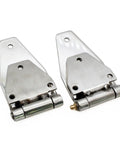 Top Shelf 304 Stainless Steel Industrial Hinge Tough As Nails Engineering Polished Mirror Finish For Tool Chests And Control Cabinets, 3x2.5 inches.