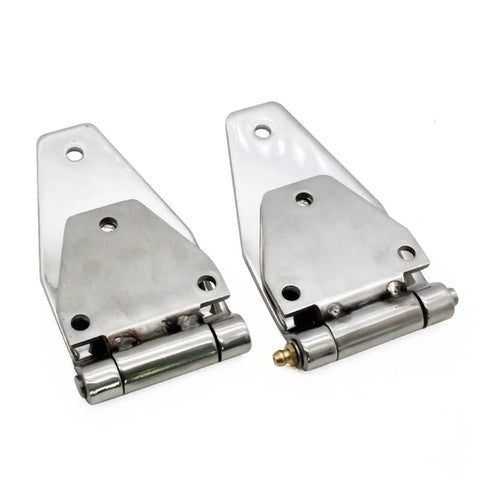 Top Shelf 304 Stainless Steel Industrial Hinge Tough As Nails Engineering Polished Mirror Finish For Tool Chests And Control Cabinets, 3x2.5 inches.