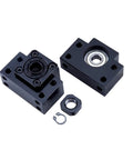 BK15 BF15 Bearing End Blocks Kit For 20mm Ballscrew Heavy Duty Linear Motion CNC Systems with fixed and floating blocks, locknuts, and circlips.