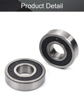 Two Pack 16101-2RS Deep Groove Ball Bearings with double seals, 12mm bore, 30mm outer diameter, for scooters and skateboards