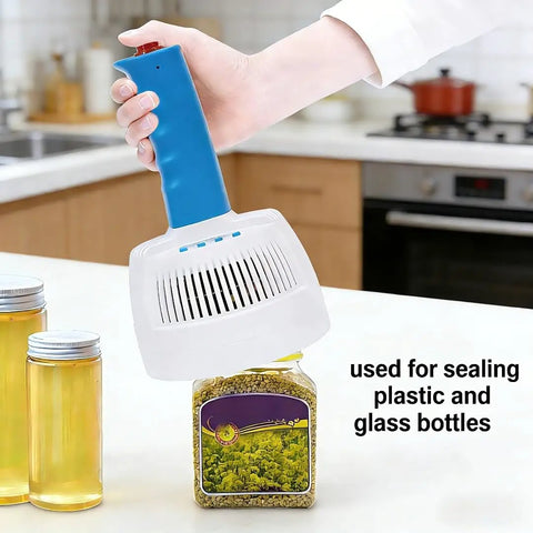 Pro Grade Handheld Bottle Cap Sealer Matches 20 To 100 mm Flat Caps Features Five Power Levels 100 W To 500 W Smart Digital Timer Plug And Play Setup For Rock Solid Snappy Results No Sweat Everyday