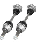 Set of 2 Front Left and Right CV Axle Shafts for Chevy Silverado Heavy Duty Replacement Drive Axles Six Lug Flange Compatible Bolt In Front Axle Shafts Pair for Reliable Power, pair