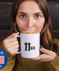 Woman drinking from Funny High Power Rocketry Mug For Friends And Hobby Lovers Gift Idea For Coffee And Tea Fans - 11 Oz White Ceramic Cup