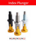 Heavy Hitter M6 M8 M10 Self Locking Spring Plunger with Premium Aluminum Knurled Knob set of three indexing pins