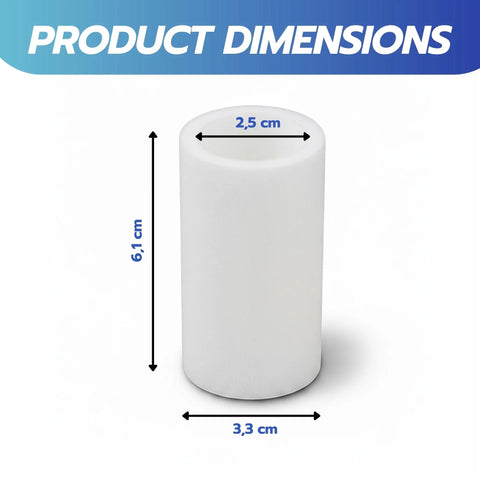 AF40P-060S Replacement Air Filter Element For AF40 Series, 5 Micron Nonwoven Filtration, dimensions shown in centimeters