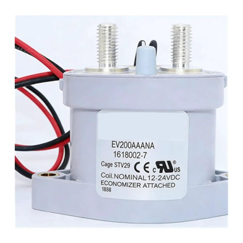Hardcore 500 Amp Automotive Contactor Relay For 12V To 24VDC Systems with multiple wiring connections and durable casing.